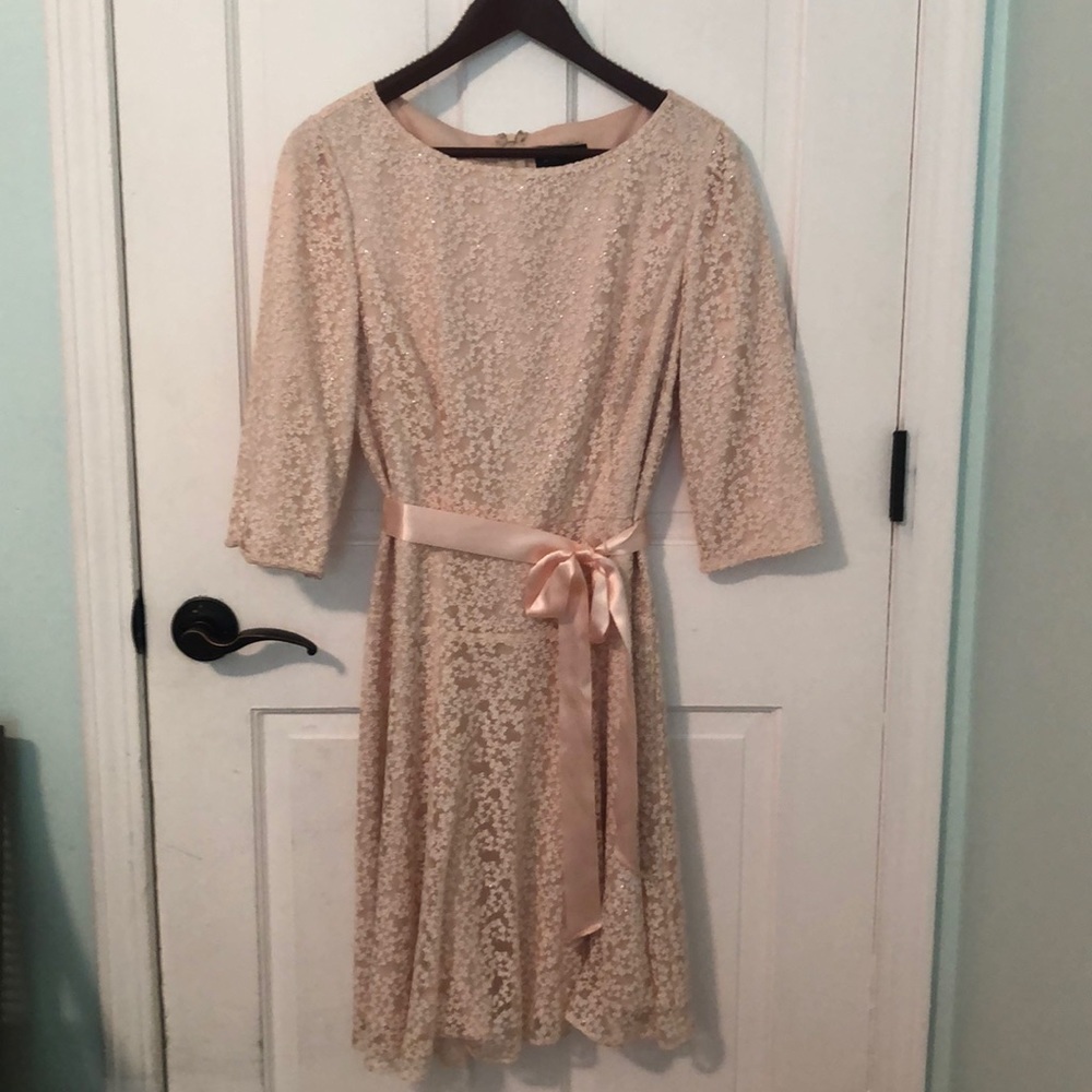 Blush lace dress